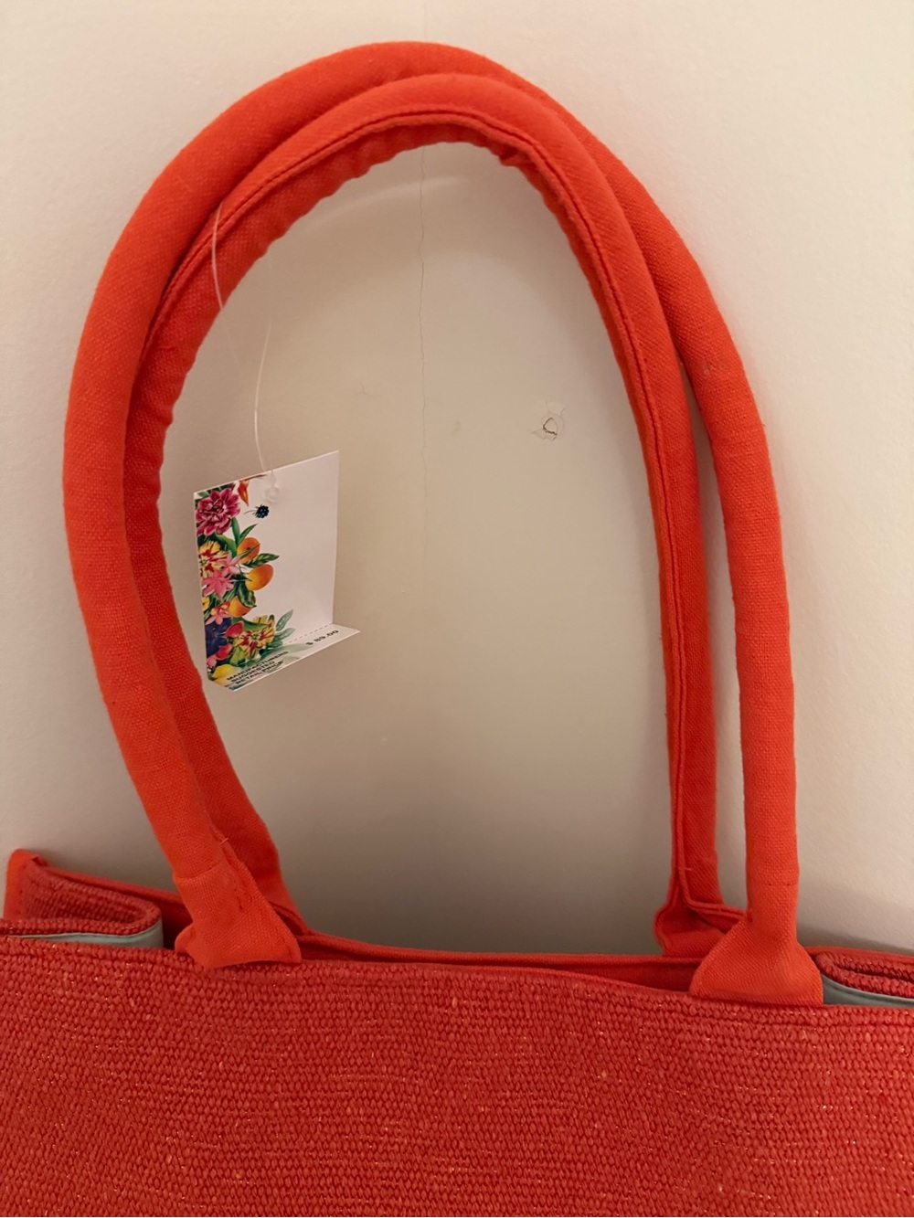 Colorful Beaded Tote Bag - orange - Picture 6 of 8